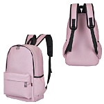 Рюкзак " Sanvero " 32*44*19см фиолетовый пастельный, 1 отделение, карман на молнии спереди, боковые карманы, ручка-петля