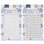 Набор страз акриловых " Mazari " 8*12см, ассорти, 4 дизайна, пакет, европодвес