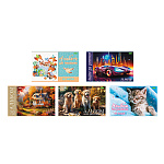 Альбом А4 20л " Hatber " Выпуск №4 (ассорти), на скобе, обложка- мелованная бумага, блок- офсет 100г/м2, 1 дизайн в спайке, 5 дизайнов в коробке