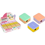 Точилка " deVente " Pastel 1 отверстие с контейнером, ассорти (без возможности выбора дизайна), в картонной коробке