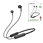 Наушники " Borofone " BE70 Light чёрные, внутриканальные, беспроводные, Bluetooth, кабель, регулятор громкости на проводе