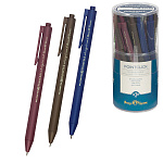 Ручка шариковая автоматическая " Bruno Visconti " PointClick.Original, синяя 0,38мм, толщина письма 0,36мм, пластиковый корпус, покрытие soft-touch, цвет корпуса - ассорти, пластиковый клип, пластиковый тубус