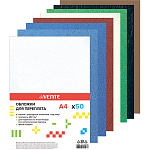 Обложка для переплета " deVente " Delta А4 картон ассорти с тиснением кожа, 250г/м2, 50л