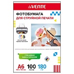 Фотобумага " deVente " A6 180г/м2 100л глянцевая, односторонняя, пластиковый пакет, европодвес