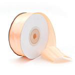 Лента атласная " Bravo " 25мм*22,85м персик