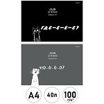 Альбом А4 40л " Проф-Пресс " Забавные коты- 3, скоба, обложка- мелованная бумага, блок- офсет 100г/м2, 2 дизайна в спайке