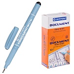 Ручка капиллярная " Centropen " Document 0,7мм черная