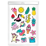 Наклейки " Феникс " А5 Стикеры для детей. Для девочек, без отделки