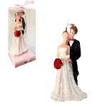 Свеча для торта " KWELT " Молодожены, 6,5*11*3см, пластиковая упаковка