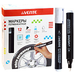 Маркер " deVente " белый 3мм пулевидный наконечник перманентный