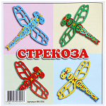Конструктор-шнуровка " Стрекоза " шнурок, заготовка, материал- полипропелен, инструкция, европодвес