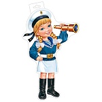 Плакат фигурный " Мир открыток " 0-35 А3 Морячка