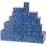 Набор коробок " Миленд " 10в1 С днем рождения, 30,5*20*13см, 28,5*18,5*12см, 26*17,5*11см, 23,5*15,5*10см, 21*14*9 см, 19*13*8см, 17,5*11*7см, 15*9,5*6см, 13,5*8*5см, 12*6,5*4см