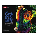 Гравюра-скретчинг " Lori " 30*40см Неоновые животные. Коала, основа с контуром рисунка, штихель, инструкция