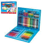 Набор для творчества " Maped " Color'peps Kit 100 предметов: фломастеры - 36шт, карандаши цветные пластиковые - 36шт, мелки восковые - 24шт, фломастер-кисточка черный - 1шт, карандаш ч/гр - 1шт, точилка 1 отверстие - 1шт, ластик - 1шт, картонная упаковка,