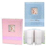 Фотоальбом " KWELT " 300 фото Горошек ассорти (без возможности выбора цвета и дизайна), 15*20см, твердая обложка, цветная фольга, рамка для фото, в термоусадочной пленке, 33*26,5см