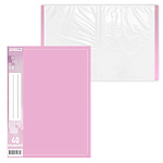 Папка 40файлов " KWELT " А4 Pastel пион, пластик 0,65мм, бумажная вставка во внешний кармашек, индивидуальный штрихкод