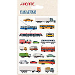 Наклейки " deVente " А6 Транспорт, объемные мягкие, многоразовые, пакет, европодвес