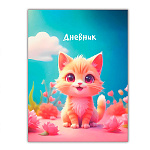 Дневник 1-11 класс 7БЦ " Mazari " Котенок, ламинированный картон, ламинация soft-touch, 40л