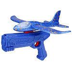 Пистолет-катапульта 24*22см, Самолет, ассорти (без возможноссти выбора цвета), пакет