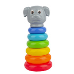 Пирамида " Совтехстром " Зоопарк Собака 23см, 8 деталей, сетка