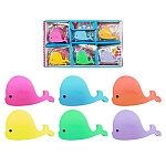 Ластик " Кит " 50*30*7мм, ассорти, индивидуальная упаковка