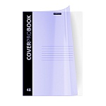 Тетрадь с пластиковой обложкой А4 48л клетка " Erich Krause " CoverProBook Pastel сиреневая, на скобе, скругленные углы, 1 дизайн в коробке