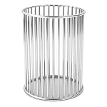 Стакан " KWELT " 8*9,5см, металлический , круглый, серебро