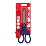 Ножницы " Erich Krause " Unity 16см пластиковые ручки, синие, металлические, острые лезвия, картонная упаковка, европодвес