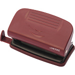 Дырокол на 10л " deVente " Stripe металл/пластик, встроенная линейка со шкалой, съемный поддон для конфетти, бордовый