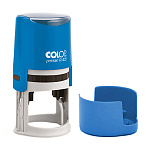 Оснастка для печати " Colop " d=45мм, корпус круглый, синяя, крышка, Printer R45 blue