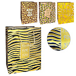 Пакет бумажный " KWELT " 26*32*10см Just for you, ассорти (без возможности выбора дизайна), ламинированный, тиснение фольгой