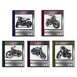 Тетрадь А5 48л " Erich Krause " линия Motorcycle Story ассорти, на скобе, обложка мелованный картон, голография, скругленные углы, 5 дизайнов