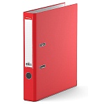Папка-регистратор А4 " Erich Krause " Business сборная 50мм красная, ПВХ, пластиковый карман со сменной этикеткой, металлическая окантовка