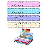 Линейка " Erich Krause " Pastel, 15см пластиковая, ассорти, дисплей