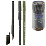 Ручка шариковая " Bruno Visconti " EasyWrite.Verde, синяя 0,5мм, толщина письма 0,4мм, пластиковый корпус, покрытие soft-touch, цвет корпуса - ассорти multicolor, резиновый держатель, металлический наконечник, колпачок с клипом, сменный стержень, пластико