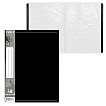 Папка 60файлов " KWELT " А4 Standart черная, пластик 0,7мм, бумажная вставка во внешний кармашек, индивидуальный штрихкод