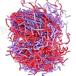 Наполнитель " Миленд " Микс Интенсив фиолетовый, розовый, бумажный, декоративный, 2мм, 100г