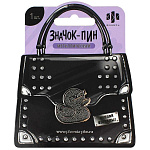 Значок " Феникс " Серебряный утенок 27*28мм, игла с заглушкой, металл, пакет, европодвес