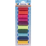 Нитки для шитья " Gamma " №11 в наборе: 10шт ассорти 183м, полиэстер, картонный блистер, европодвес