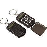 Калькулятор карманный на брелоке 8 разрядов " deVente " Transparent, 37*64*12мм, батарея LR1130, полупрозрачный черный