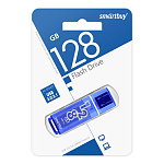Флеш-диск " SmartBuy " 128GB Glossy темно-синий USB 3.0, пластик
