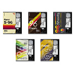 Тетрадь А5 96л клетка " Erich Krause " VHS, офсет, на скобе, обложка- мелованный картон, матовая ламинация, выборочный УФ-лак, скругленные углы, 5 дизайнов в спайке