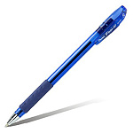 Ручка шариковая " Pentel " Feel it! синяя 0,5мм трехгранная, резиновый держатель, металлический наконечник, полупрозрачный пластиковый корпус