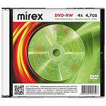 Диск DVD-RW " Mirex " 4.7 GB 4x Slim case