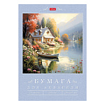 Акварельная бумага " Hatber " А4 20л Дом у озера, плотность - 200г/м2, в папке