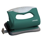 Дырокол на 10л " deVente " Marandi пластиковый, противоскользящая каучуковая вставка, встроенная линейка со шкалой, аквамарин