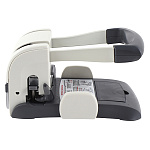 Дырокол на 100л " KW-trio " Lever-Tech HD металлический/пластиковый встроенная линейка, отсек для конфеттти, отделение для хранения сменных ножей, серебристый