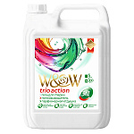 Средство для стирки жидкое " W&W " 5л Trio action, гель-концентрат+пятновыводитель+ парфюмированная отдушка, канистра