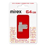 Флеш-диск " Mirex " 64GB Bolero серебряный USB 3.1/Type-C